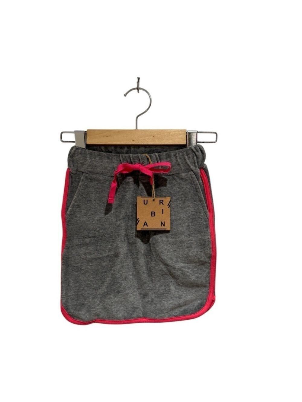 URBANI Kids Gray Skirt with Pink Accents - size 5